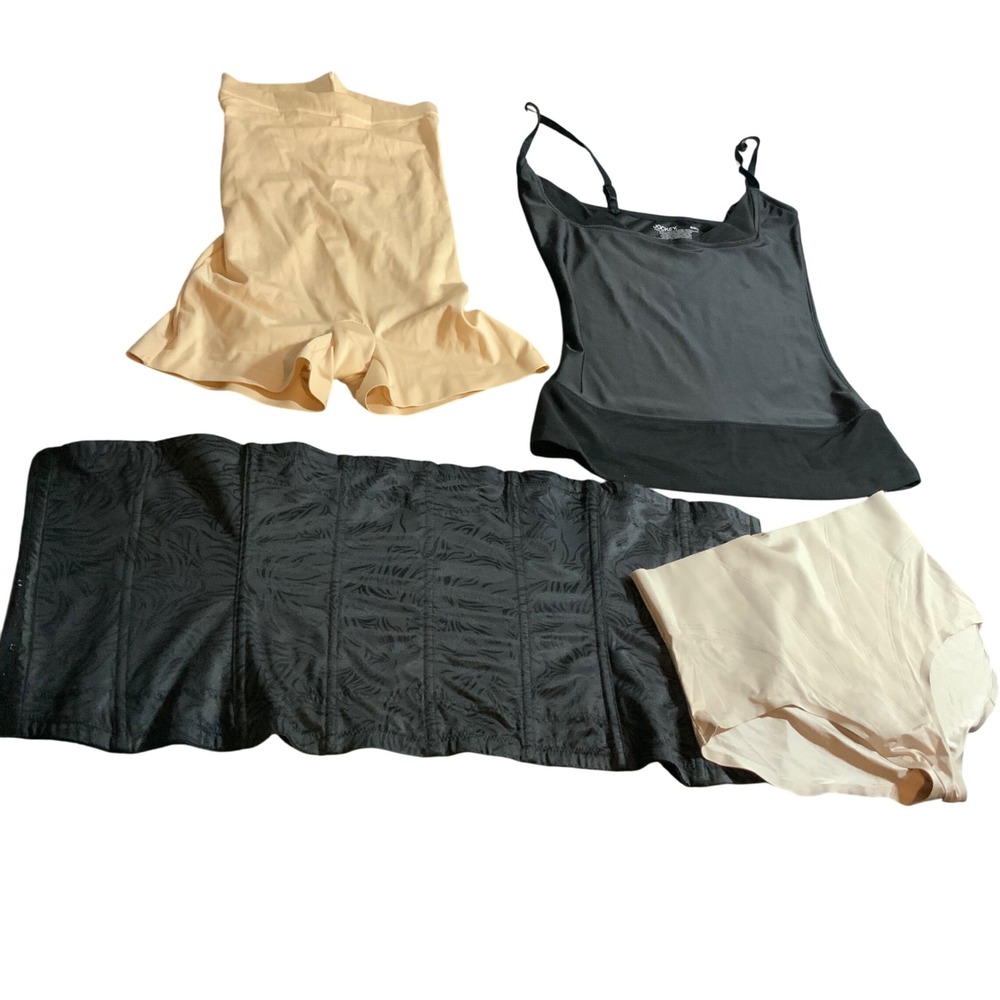 4 Pieces of Shapewear, Spanx,Assets, Maidenform, Jokey size Medium